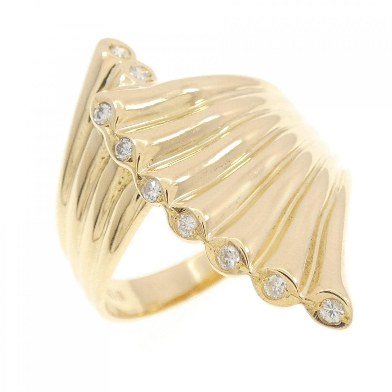 K18YG ダイヤモンド リング 0.08CT