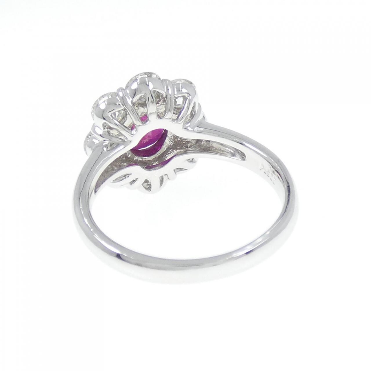 PT900 ルビー リング 1.45CT ビルマ産