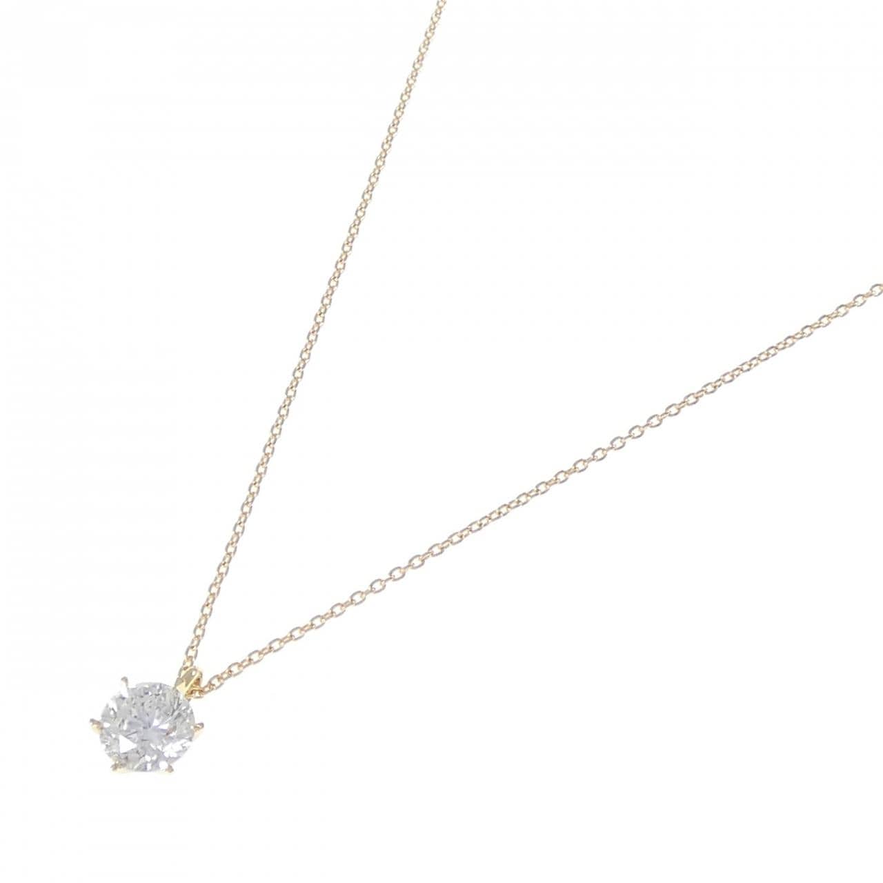 【リメイク】K18YG ダイヤモンド ネックレス 1.065CT H SI2 Good