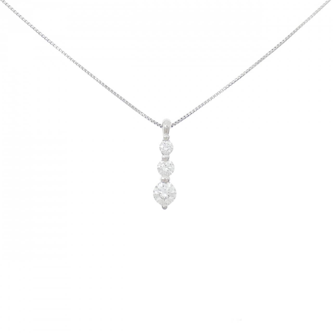 PT900/PT850 ダイヤモンド ネックレス 0.40CT