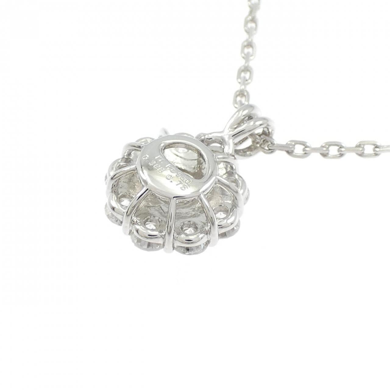 PT950/PT850 ダイヤモンド ネックレス 0.388CT
