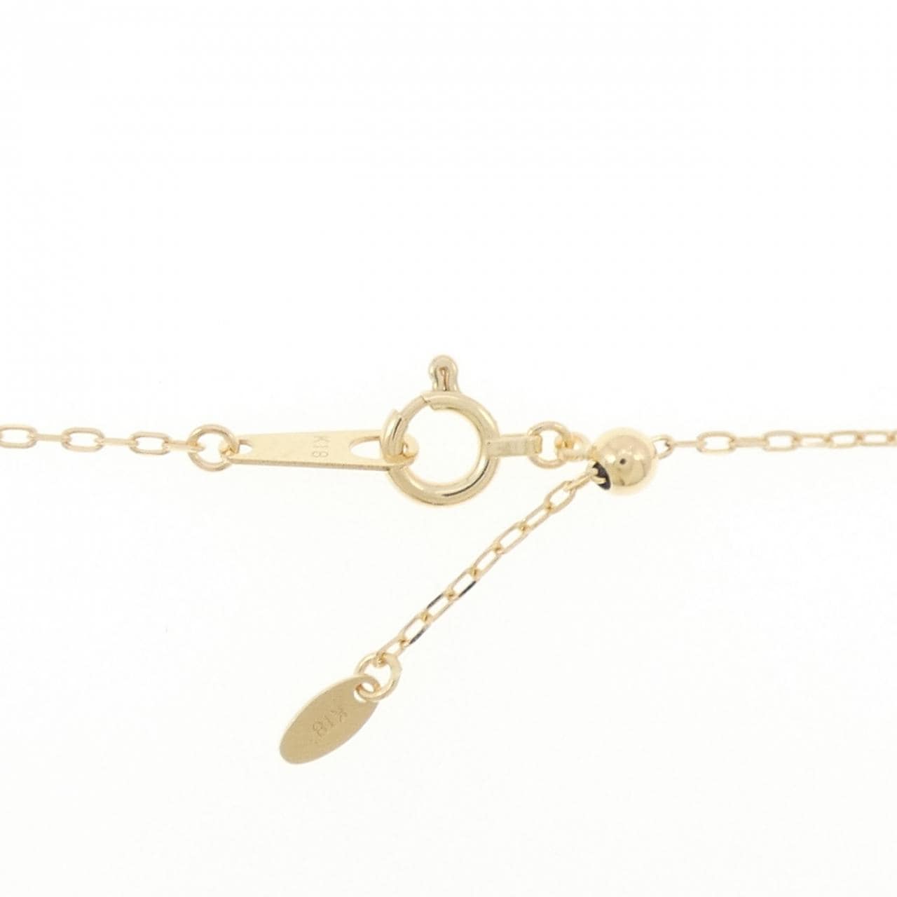K18YG ムーン サファイヤ ネックレス 0.38CT
