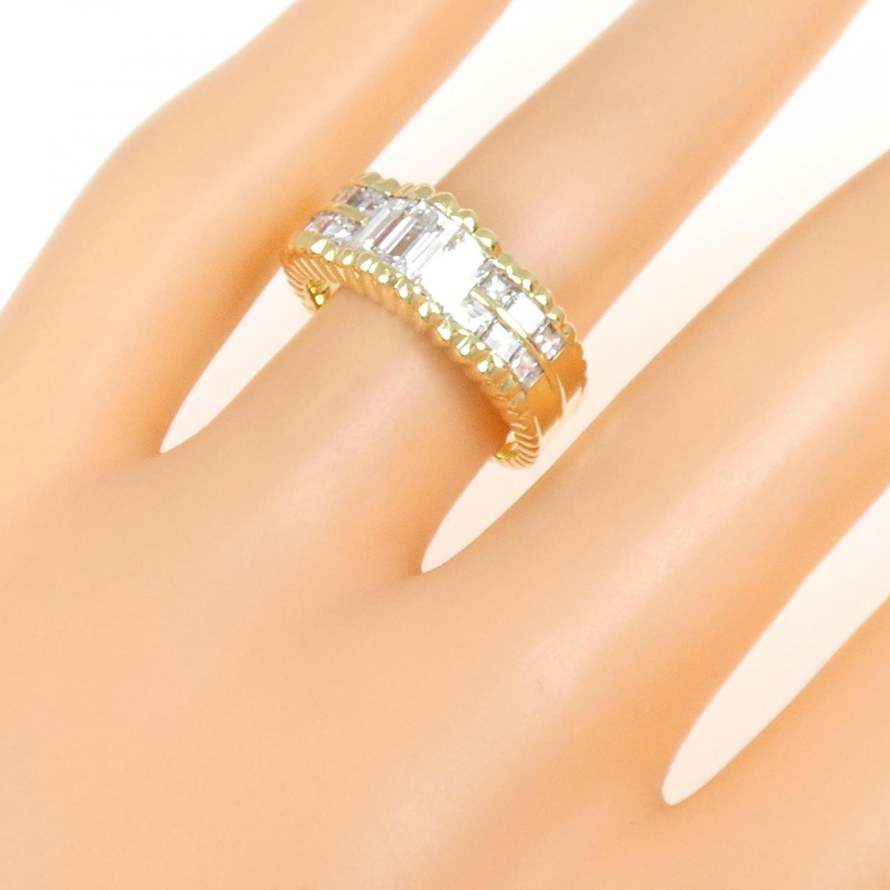 K18YG ダイヤモンド リング 0.97CT