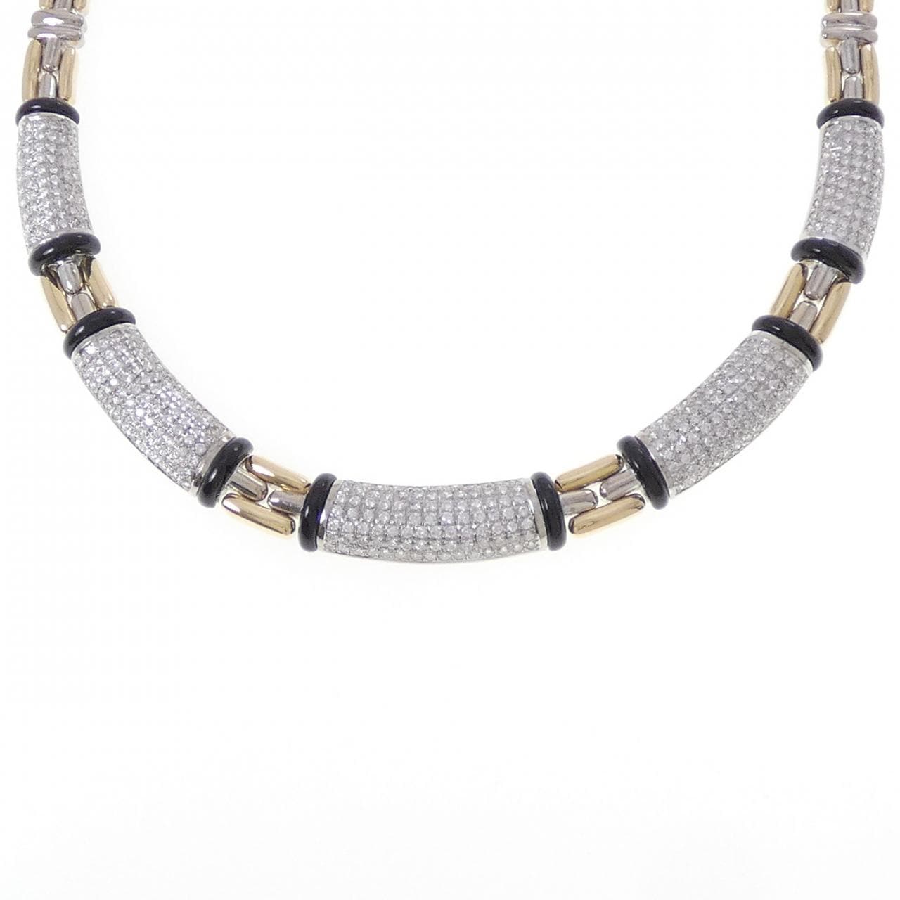 750YG/750WG オニキス ネックレス