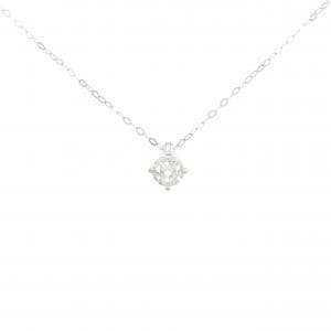 PT950 ソリティア ダイヤモンド ネックレス 0.40CT