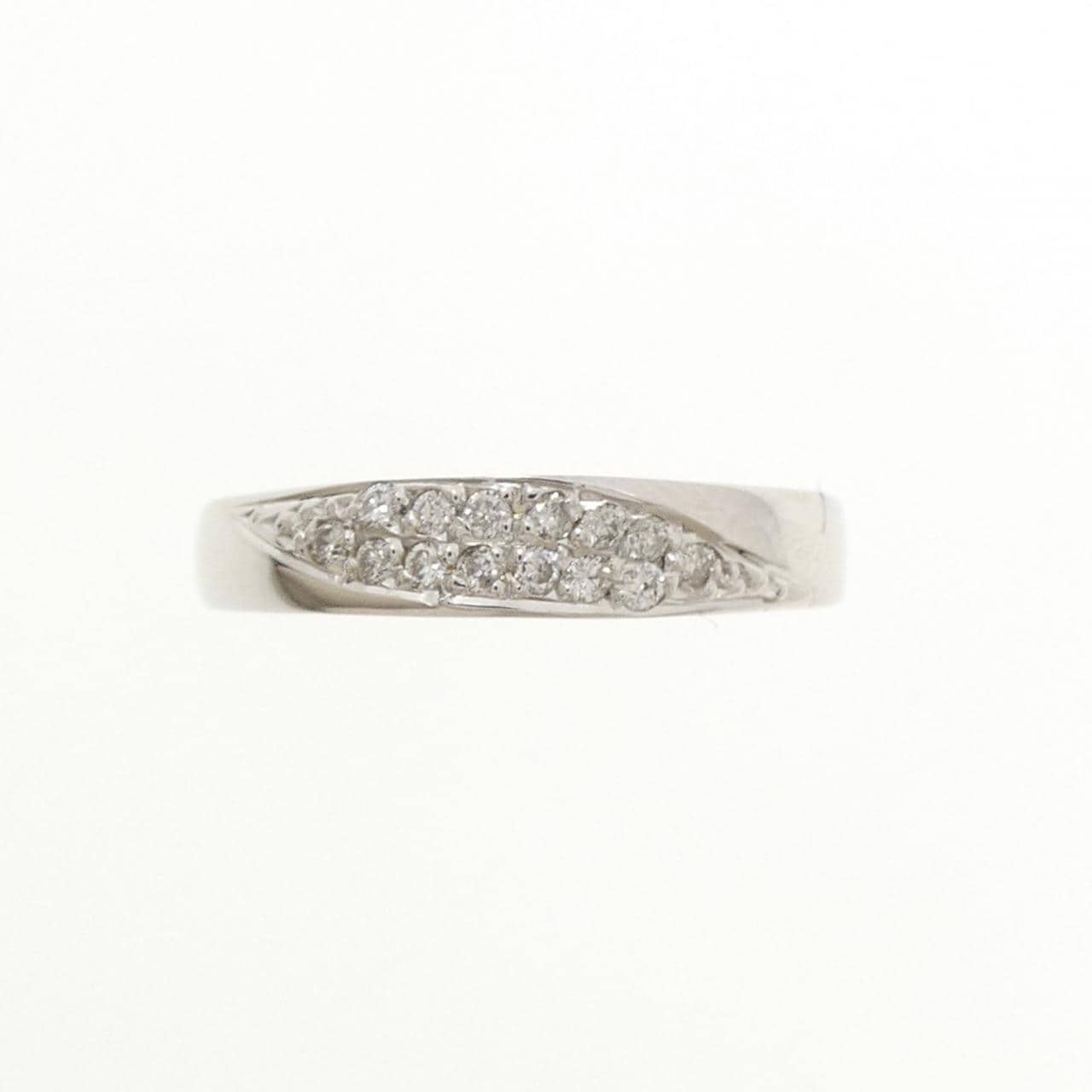 K18WG ダイヤモンド リング 0.12CT