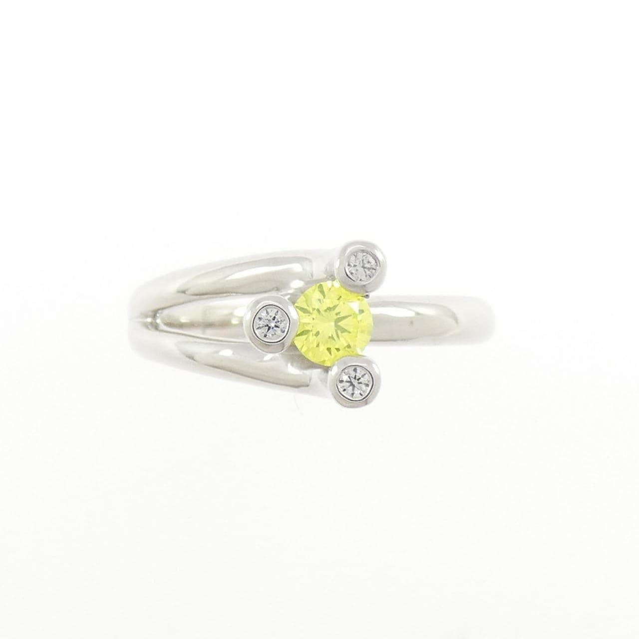 K18WG ダイヤモンド リング 0.218CT