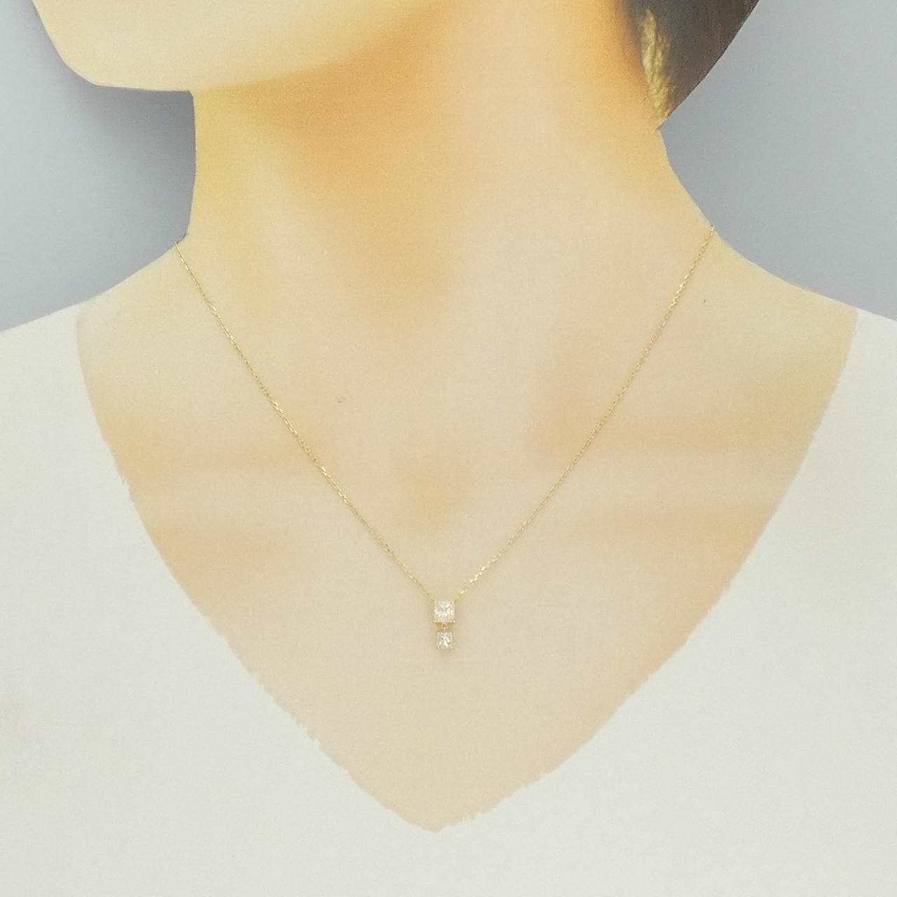K18YG ダイヤモンド ネックレス 0.536CT