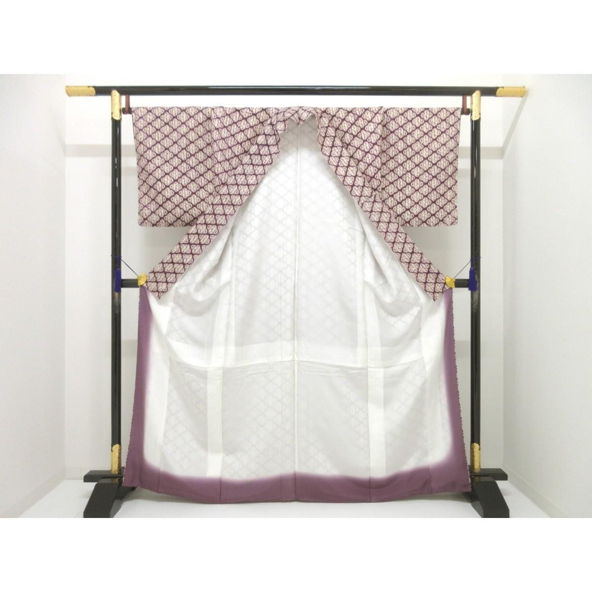 【未使用品】紬【紫根染】