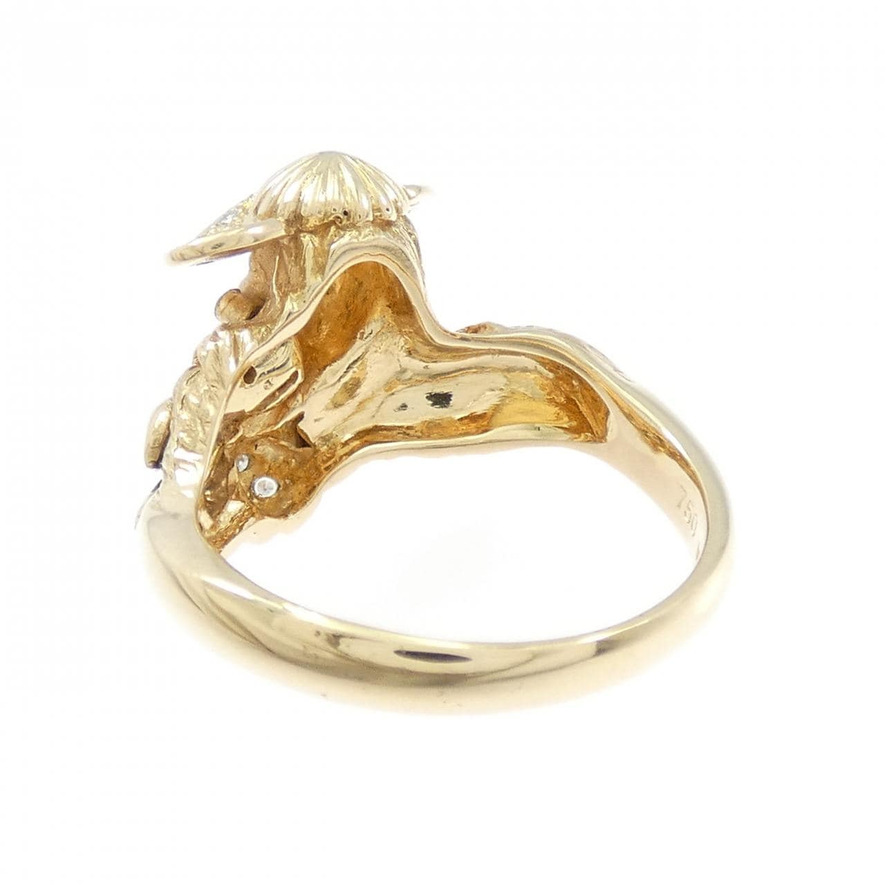 K18YG ダイヤモンド リング 0.16CT