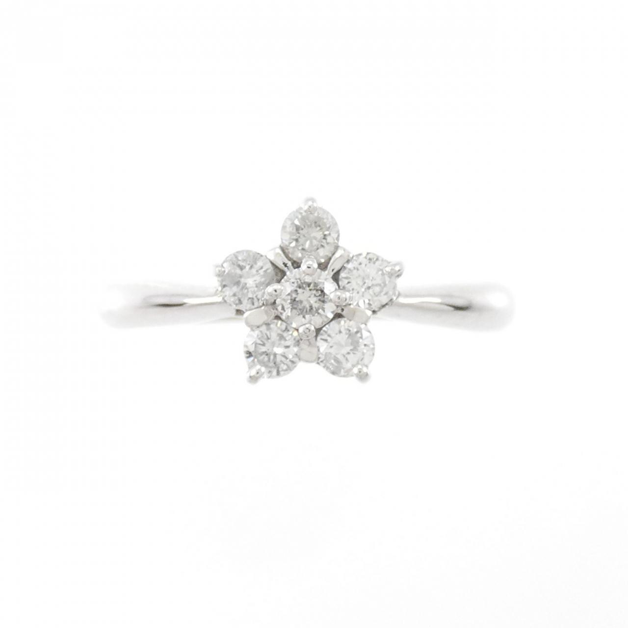 PT フラワー ダイヤモンド リング 0.30CT