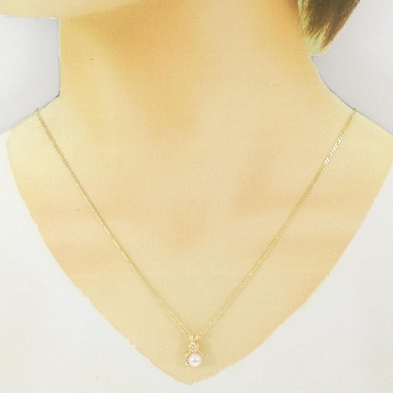 K18YG/18KTYG ラビット アコヤパール ネックレス 6.2mm