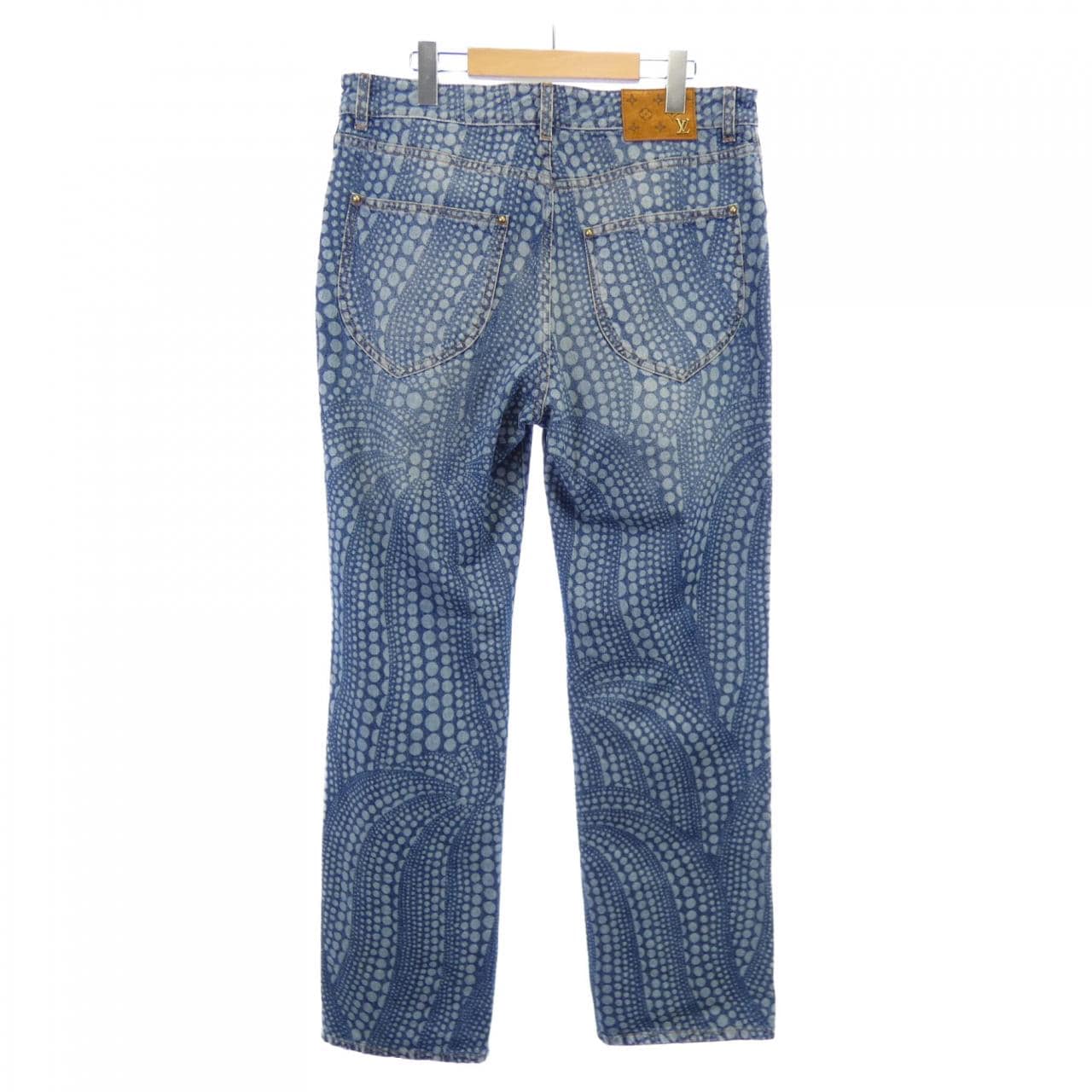 ルイヴィトン LOUIS VUITTON LV×YKオールオーバーパンプキンデニム HOD30WYN3 草間彌生 ジーンズ