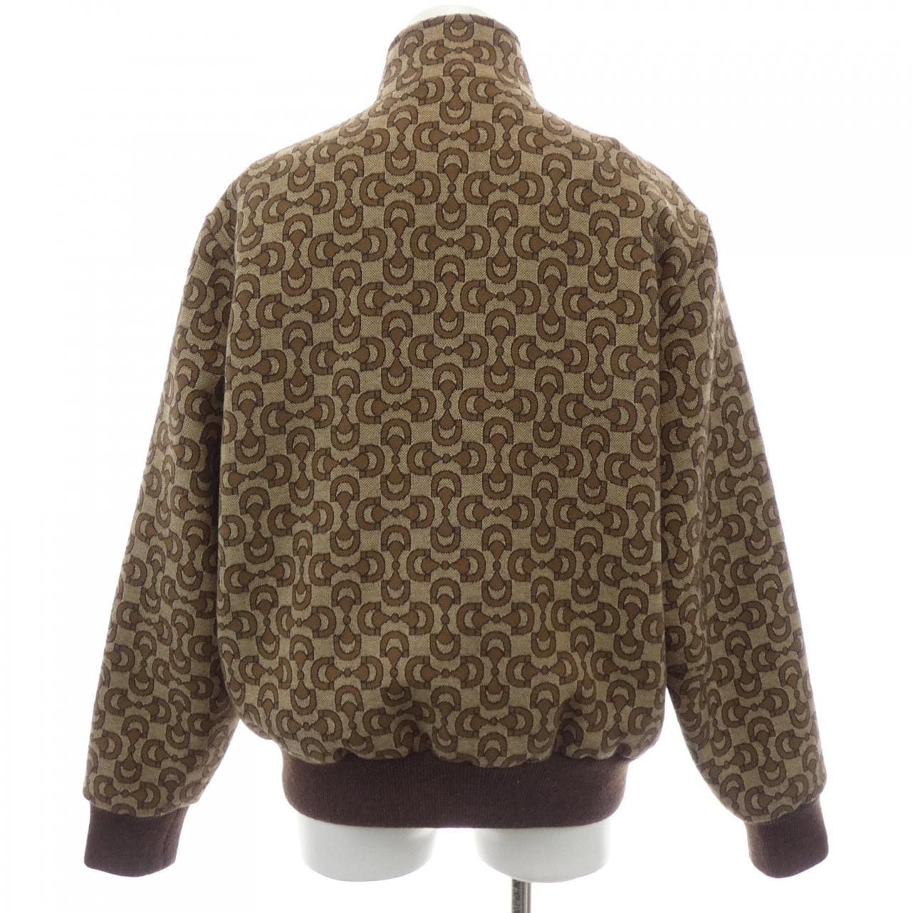 Gucci Horsebit Jacquard Wool Jacket 694157 Z8AY1