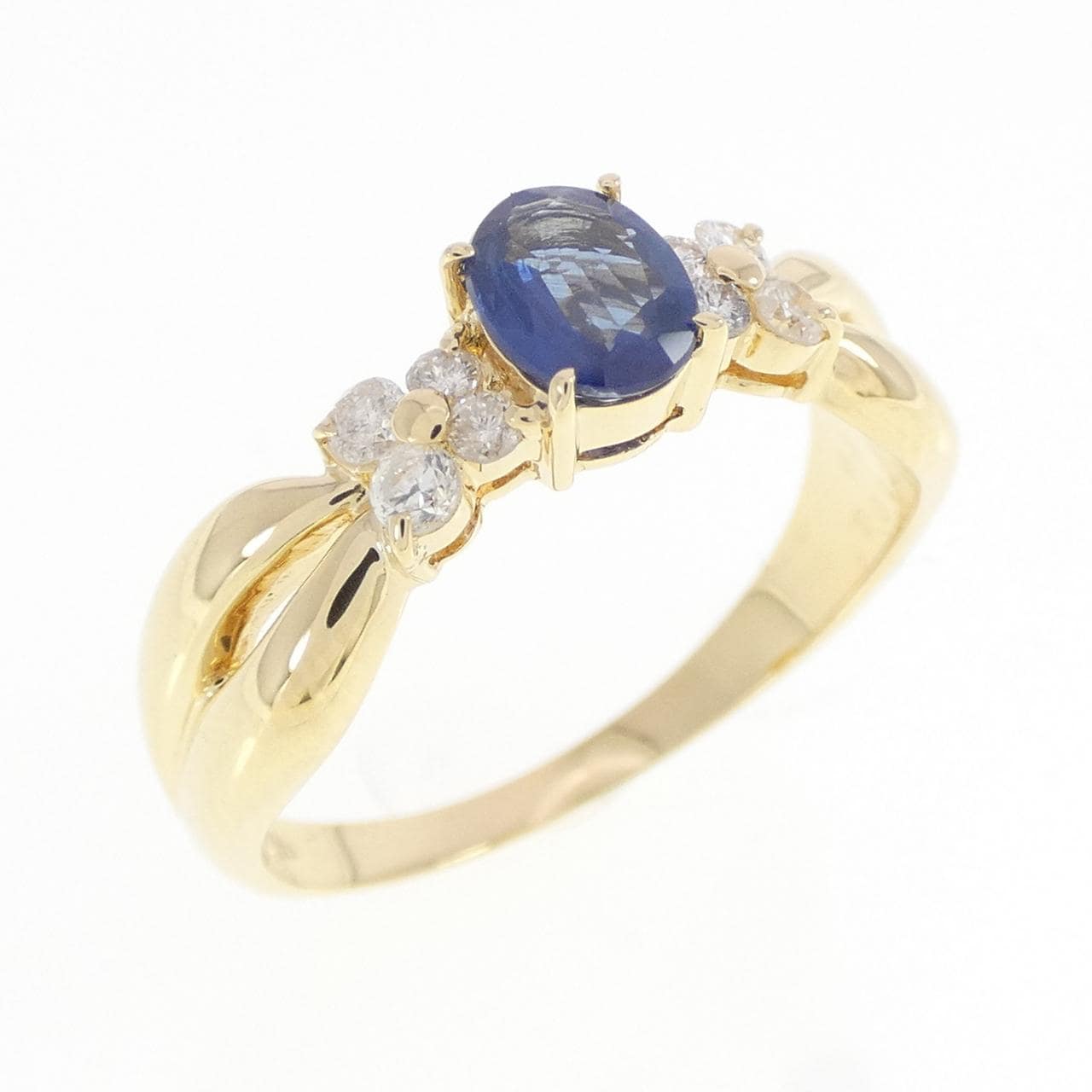 K18YG サファイヤ リング 0.40CT