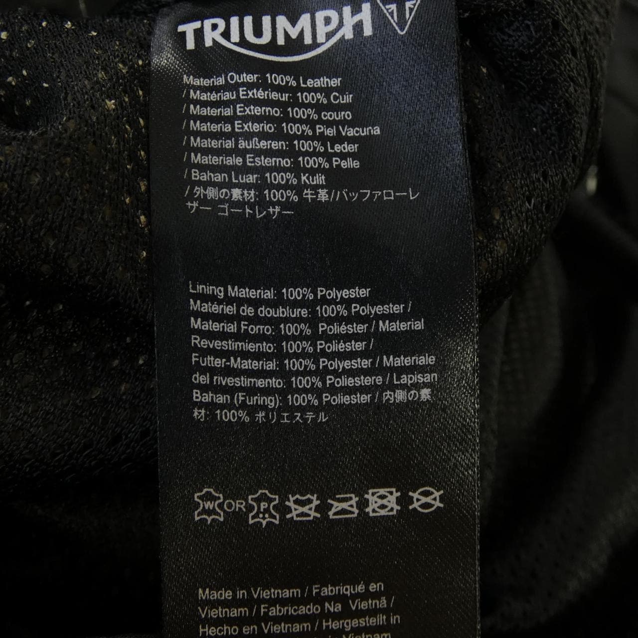 Triumph MLHA18105 レザーライダースジャケット
