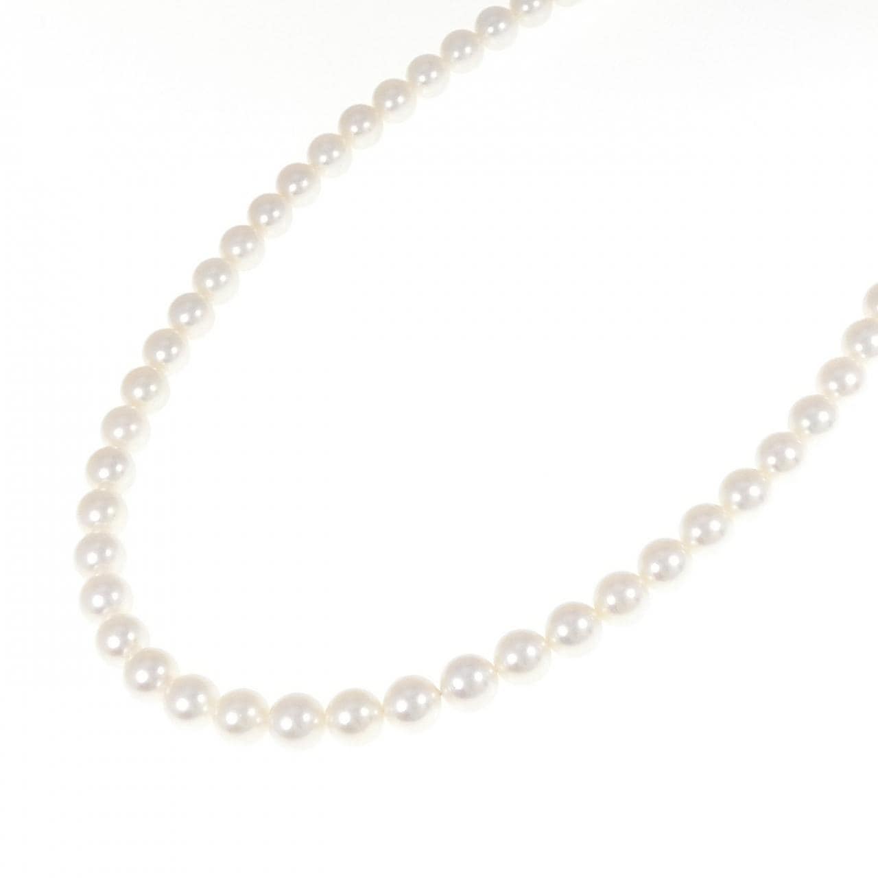 シルバークラスプ アコヤパール ネックレス 7.5-8mm