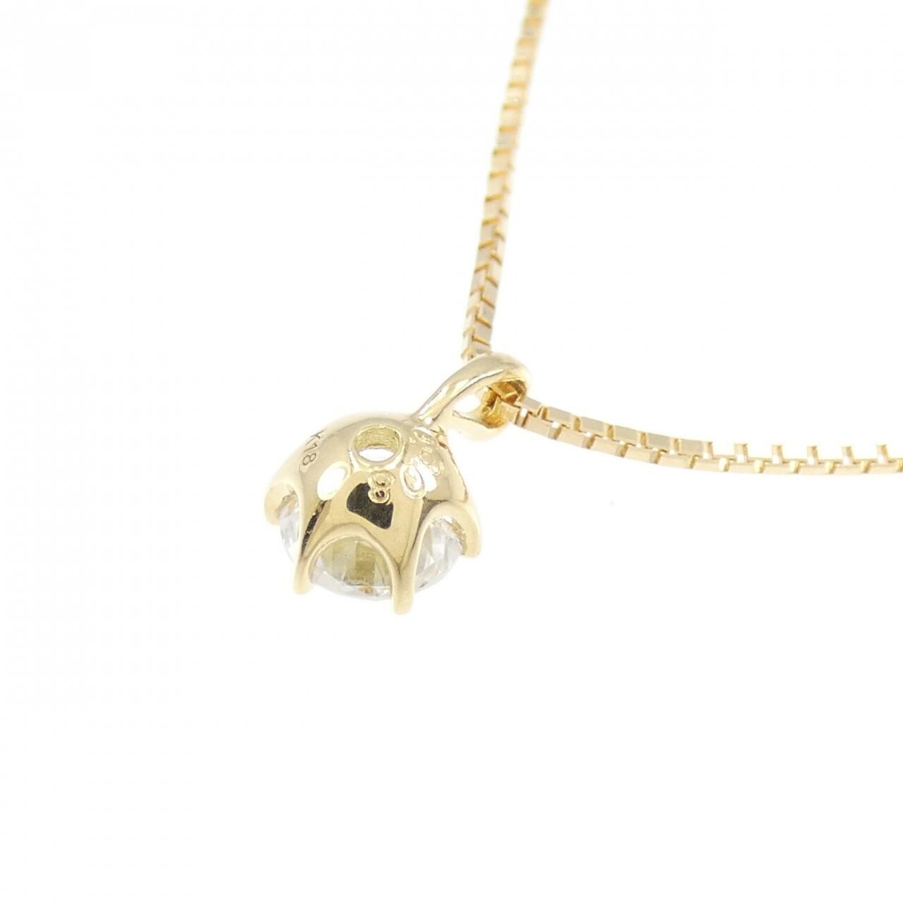 【新品】K18YG ダイヤモンド ネックレス 0.308CT F SI1 VG