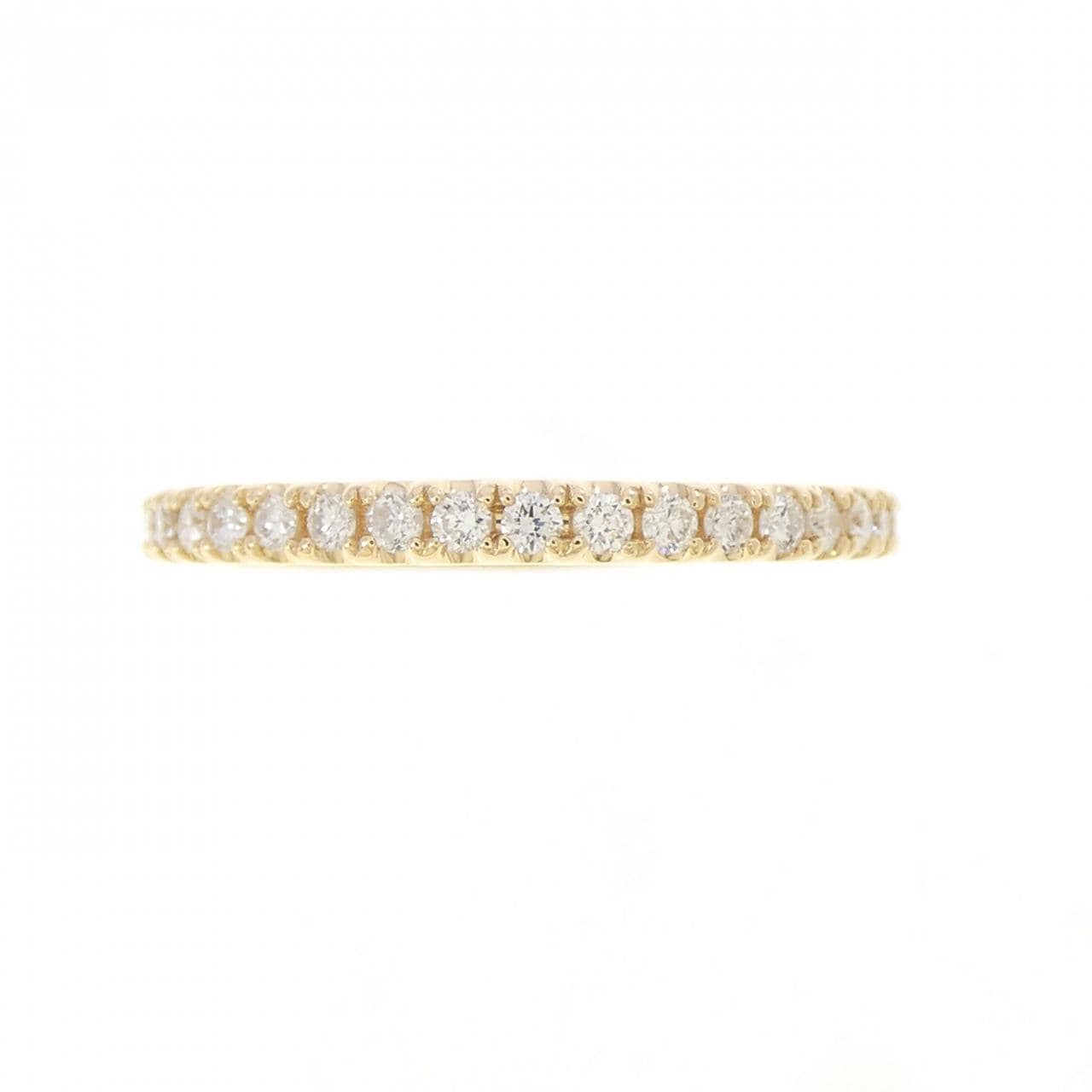 【リメイク】K18YG ハーフエタニティ ダイヤモンド リング 0.20CT