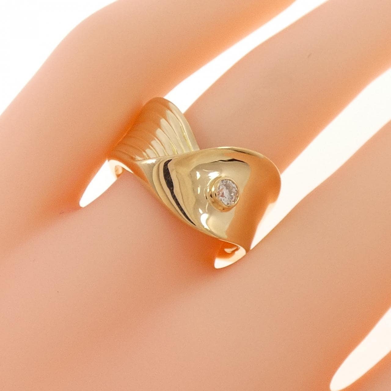 K18YG ダイヤモンド リング 0.11CT