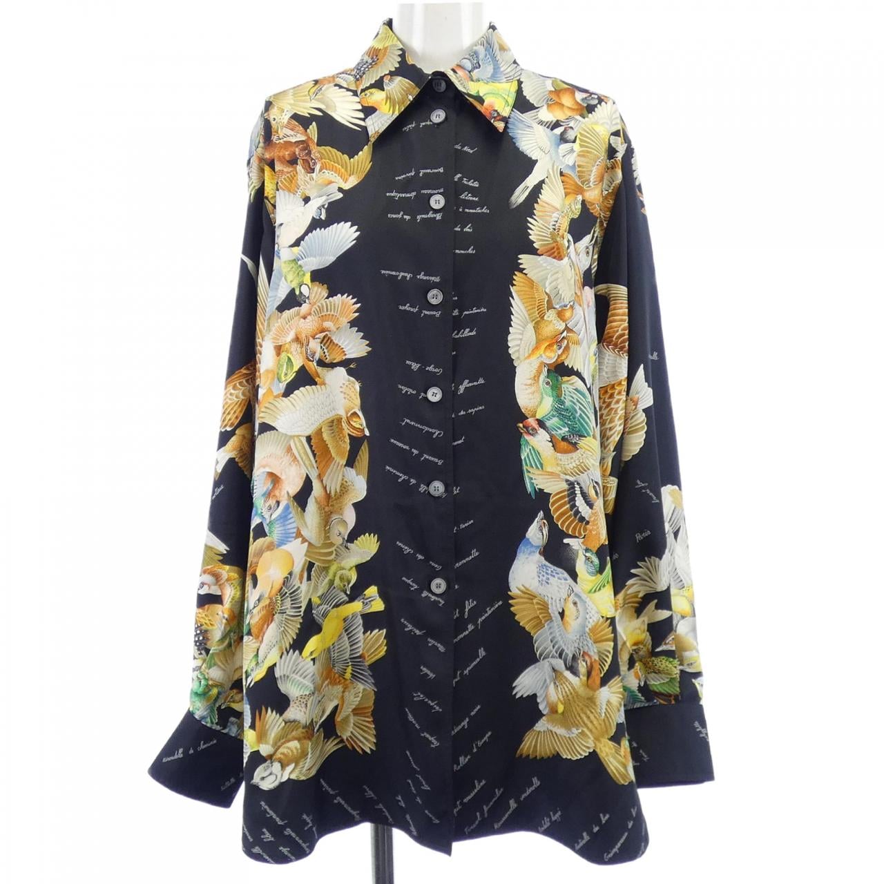 【ヴィンテージ】エルメス HERMES LINTRUS ツイルレーヌ. シャツ