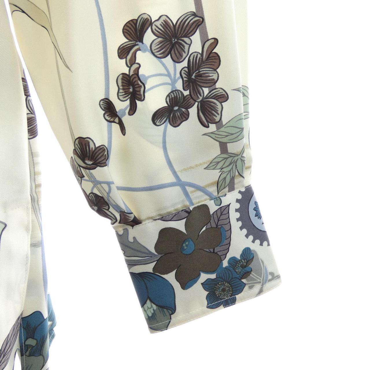 【ヴィンテージ】エルメス HERMES LES BOLIDES ツイルレーヌ. シャツ