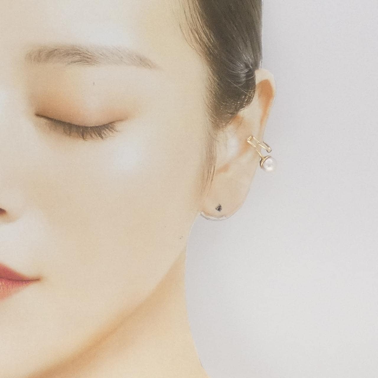 K10YG アコヤパール イヤーカフ 片耳