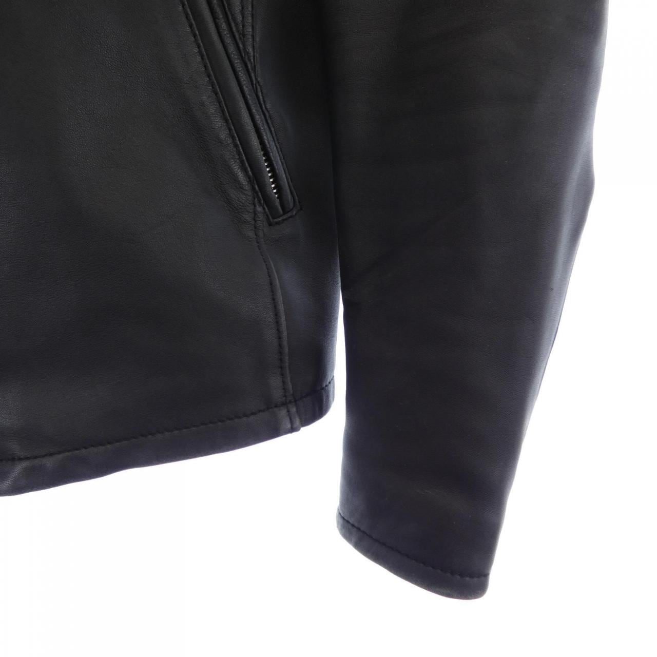 ビューティーアンドユース BEAUTY&YOUTH(U.A) レザーライダースジャケット