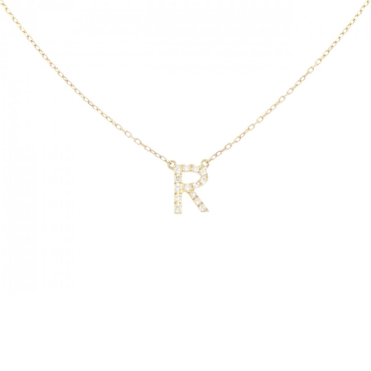 アーカー イニシャル ネックレス 0.06CT