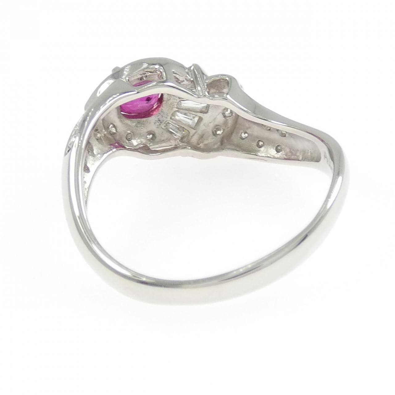PT900 ルビー リング 0.50CT