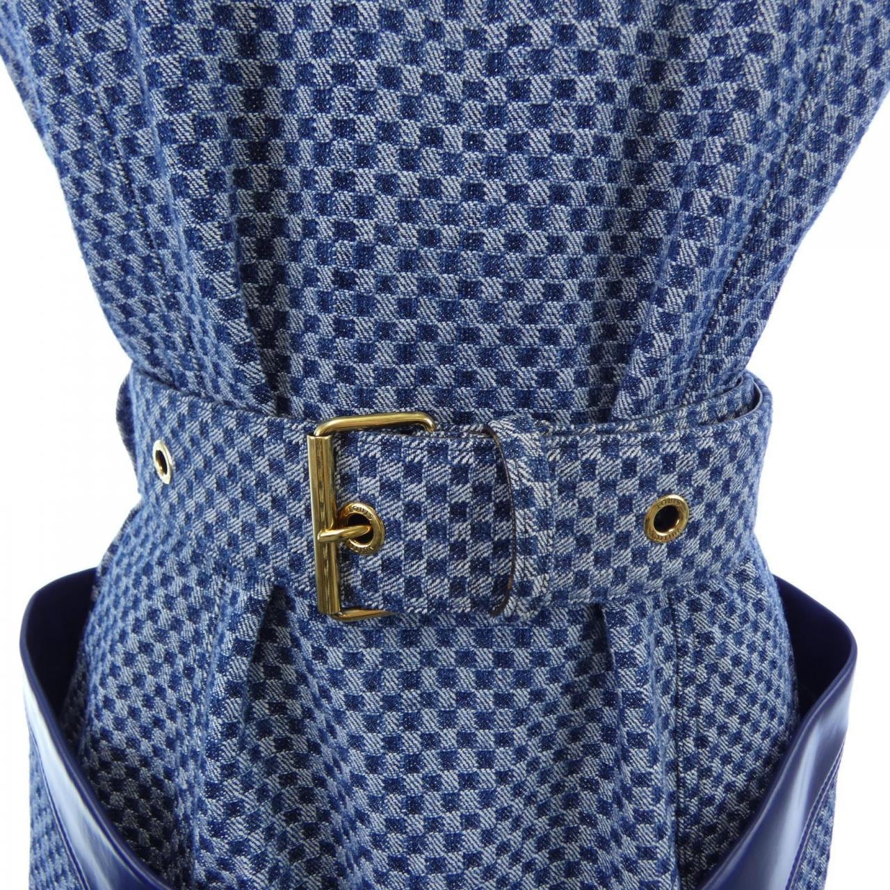 ルイヴィトン LOUIS VUITTON ミニチェックボードデニムドレス FMDR49LZ4 ワンピース