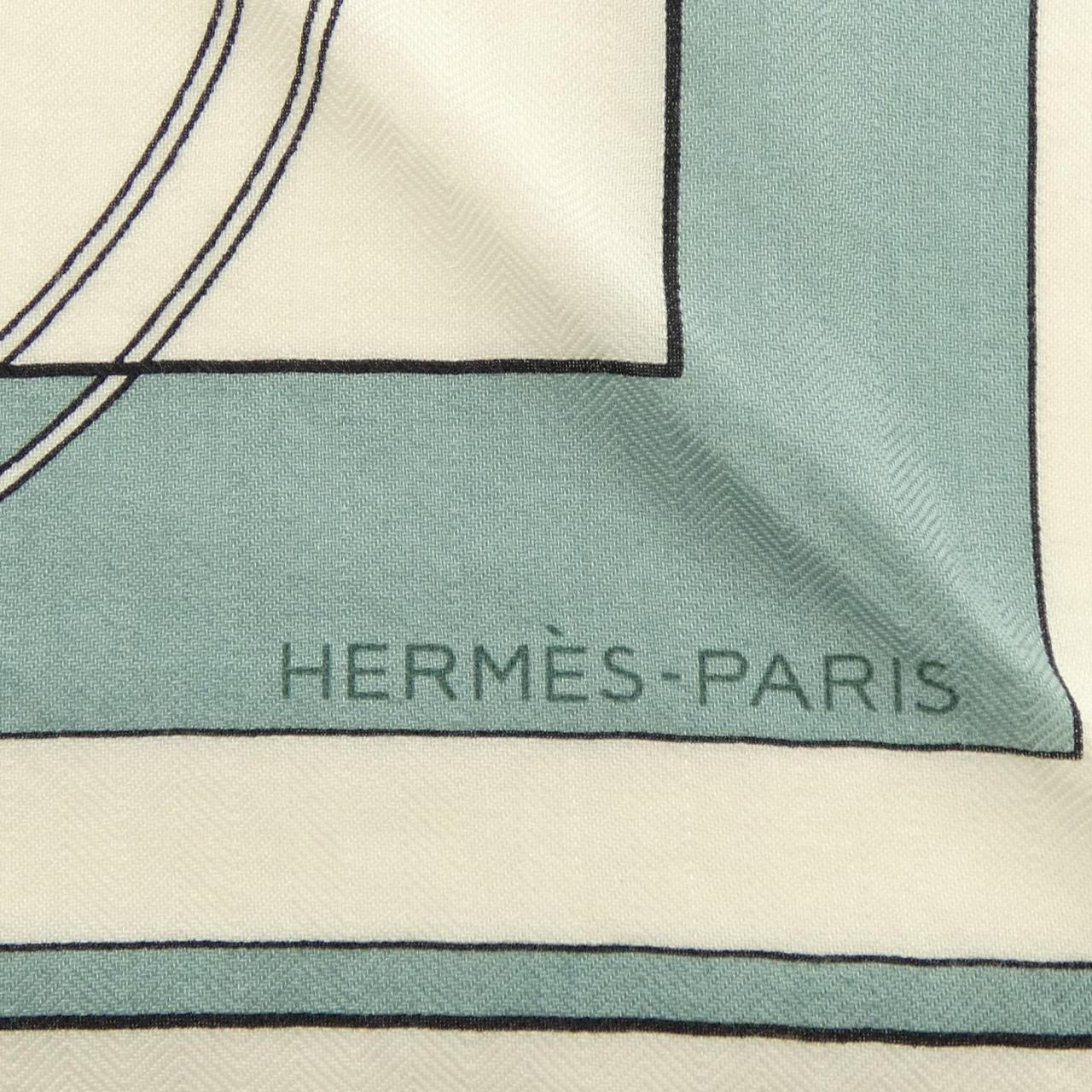 エルメス HERMES EX-LIBRIS H363791S トライアングルジェアン ショール