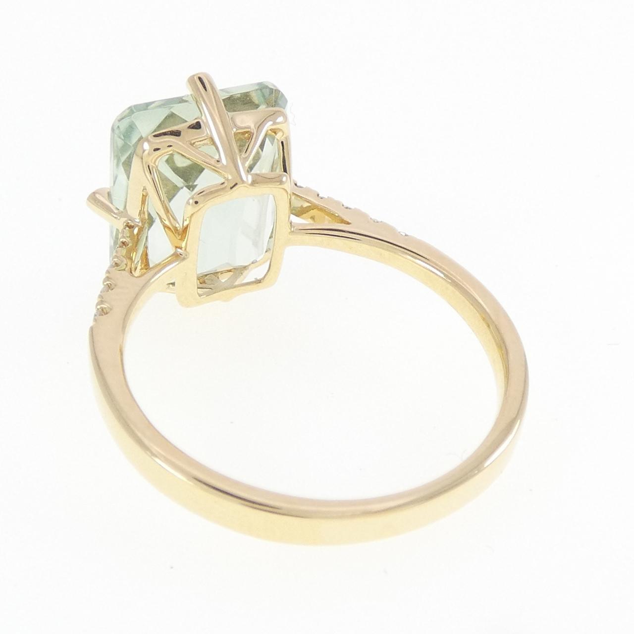 750YG クオーツ リング 4.70CT