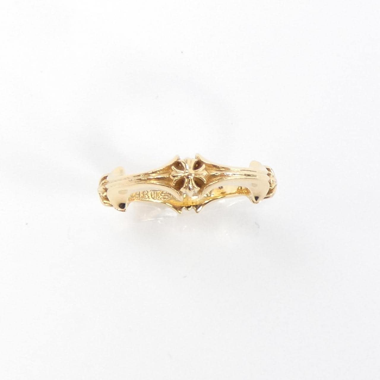 クロムハーツ CHROME HEARTS PLUS & BONE 207165859GLD RING