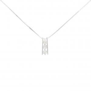 K18WG ダイヤモンド ネックレス 0.3CT
