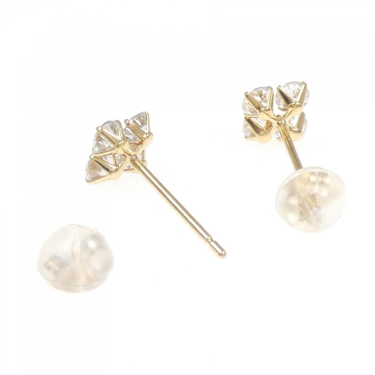 K18YG キュービック ピアス