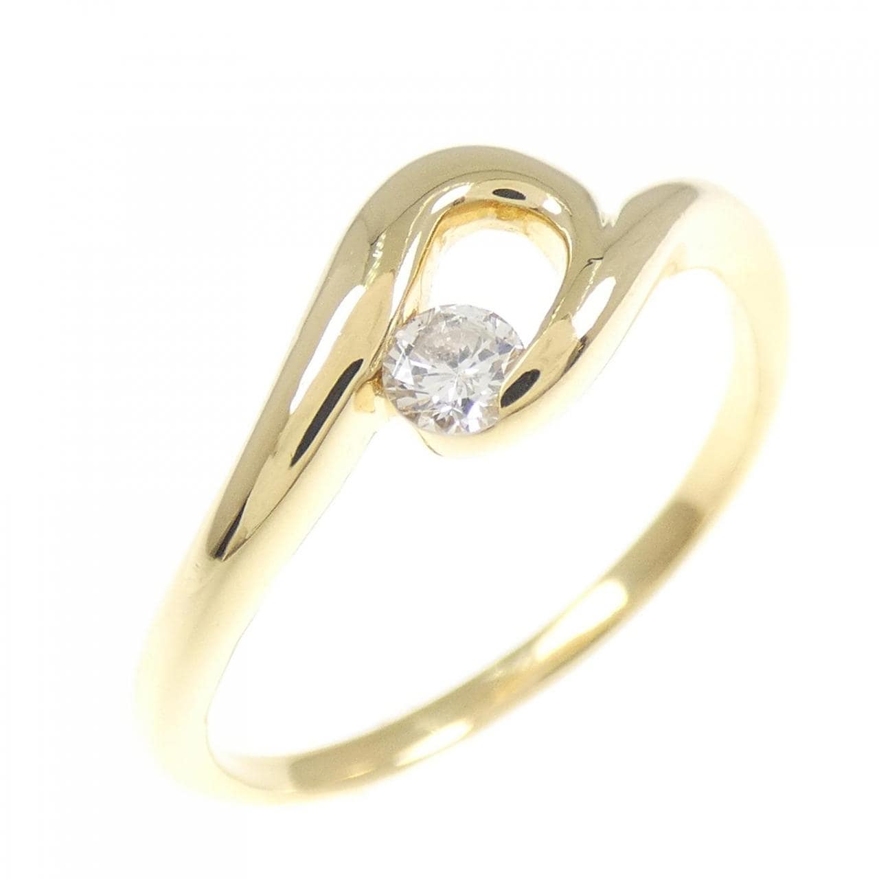 K18YG ダイヤモンド リング 0.10CT