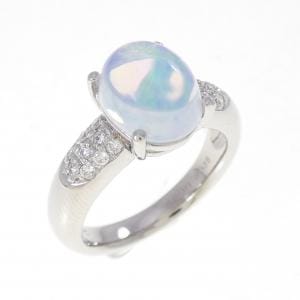 PT950 合成オパール リング 2.01CT