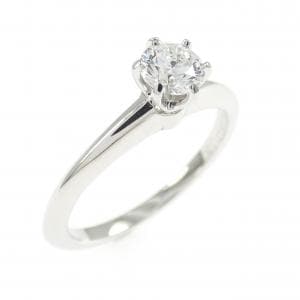 ティファニー クラシックソリティア リング 0.39CT F VVS1 3EXT