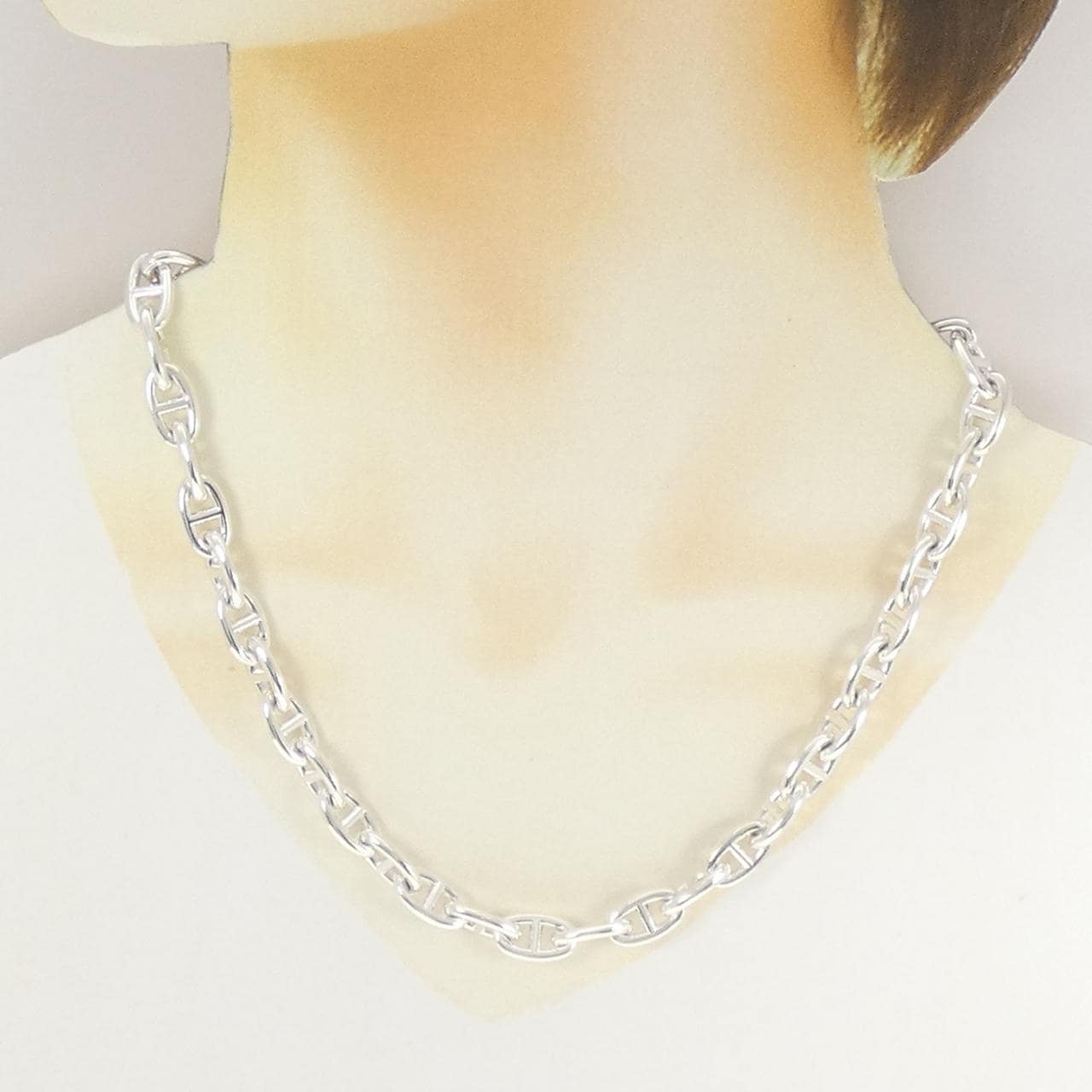 【ヴィンテージ】エルメス シェーヌダンクル PM ネックレス