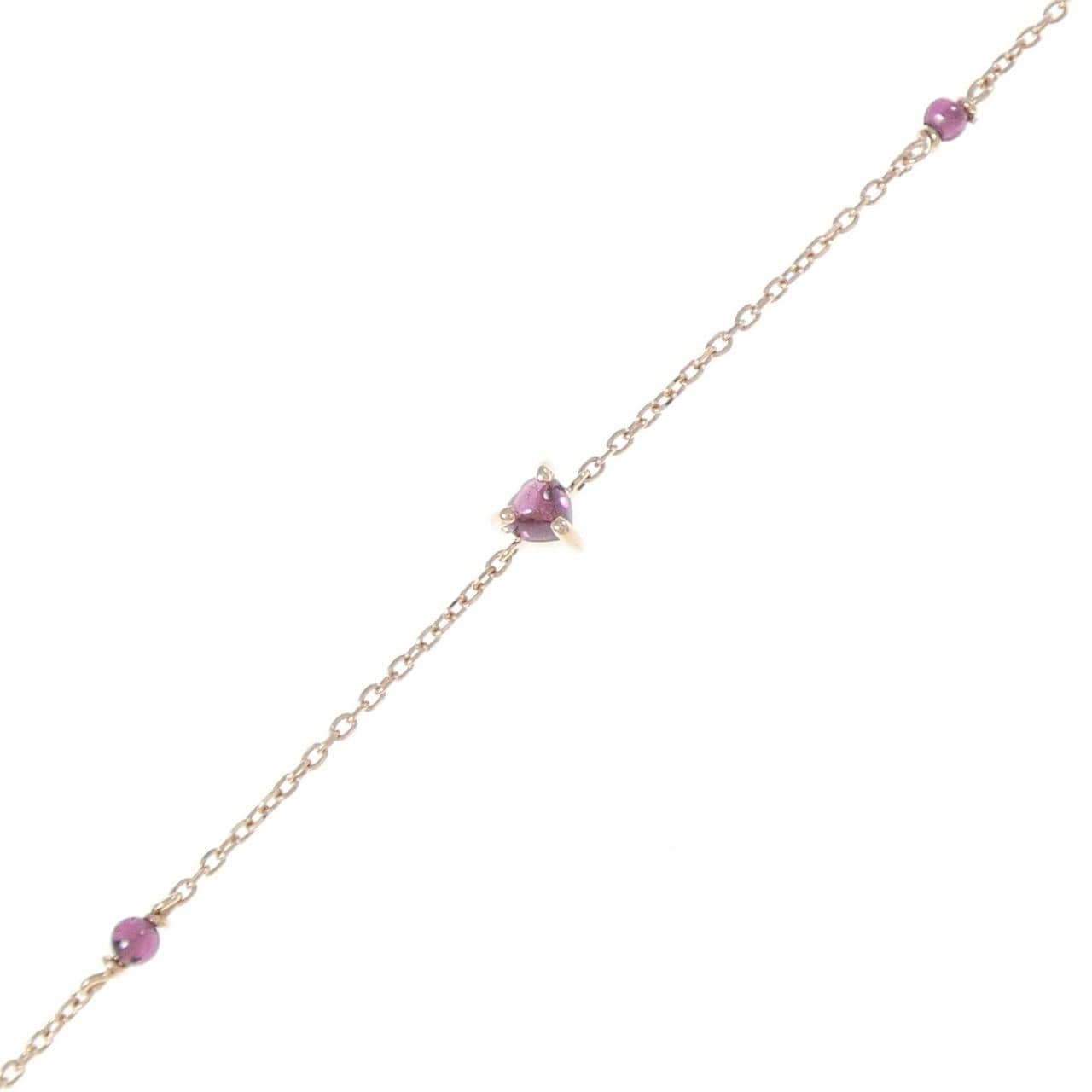 K10PG ガーネット ブレスレット