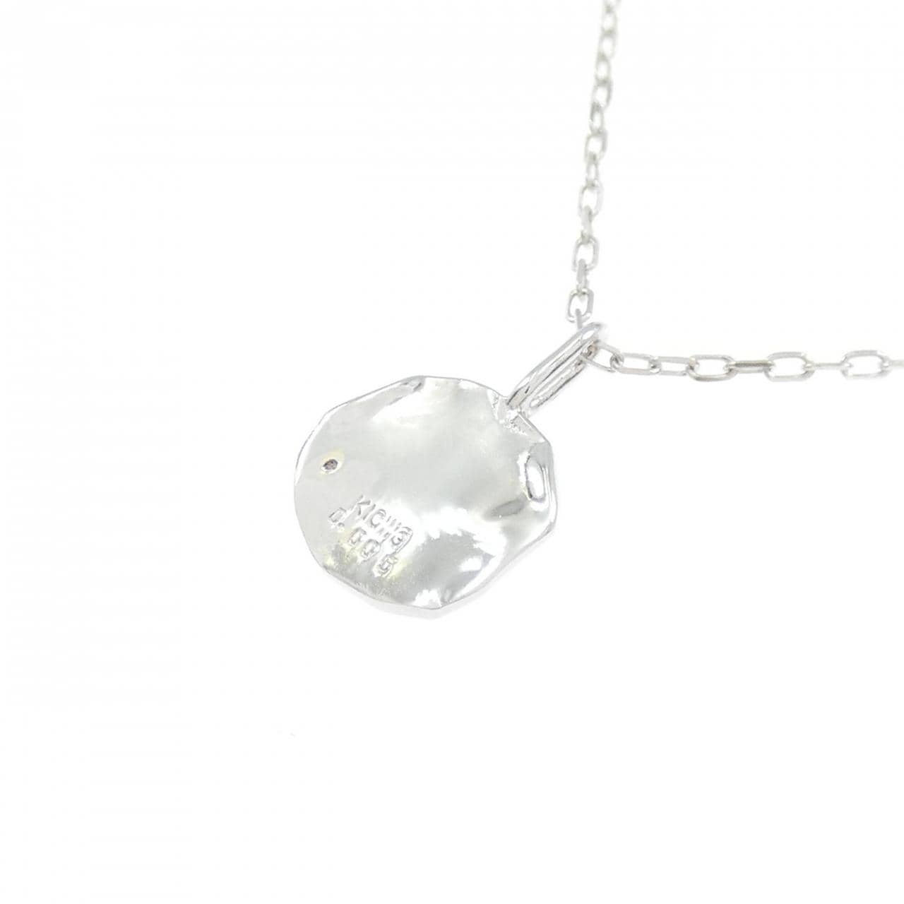 K10WG Initial Y Diamond Necklace 0.005CT