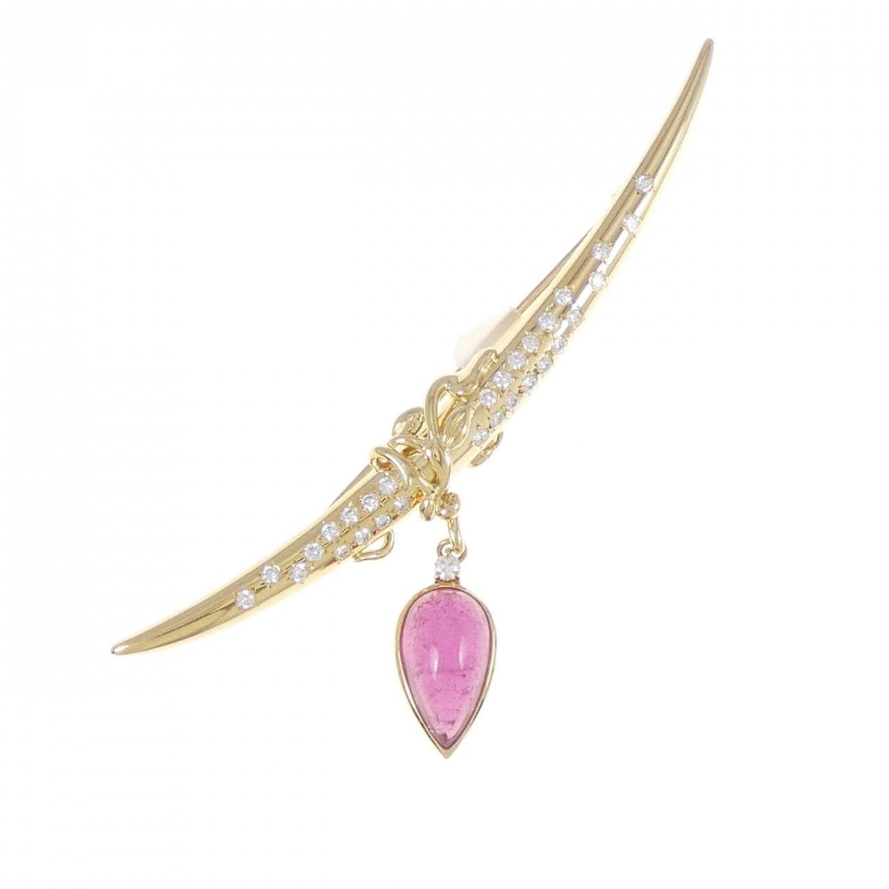 タサキ トルマリン ブローチ 3.95CT