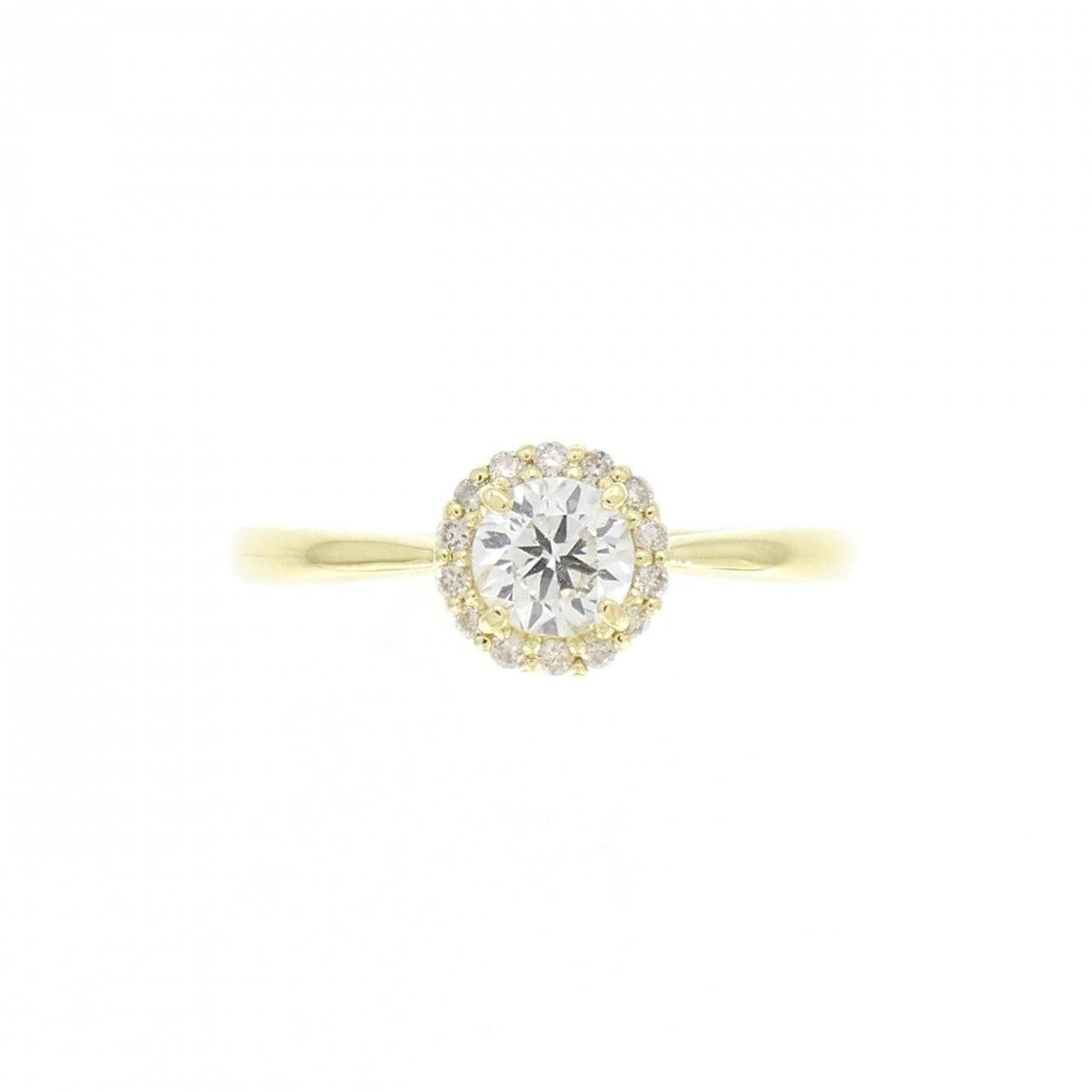 [BRAND NEW] K18YG Diamond Ring 0.330CT G SI2 Good