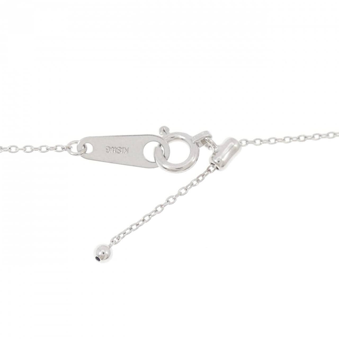 K18WG クロス トルマリン ネックレス 0.32CT