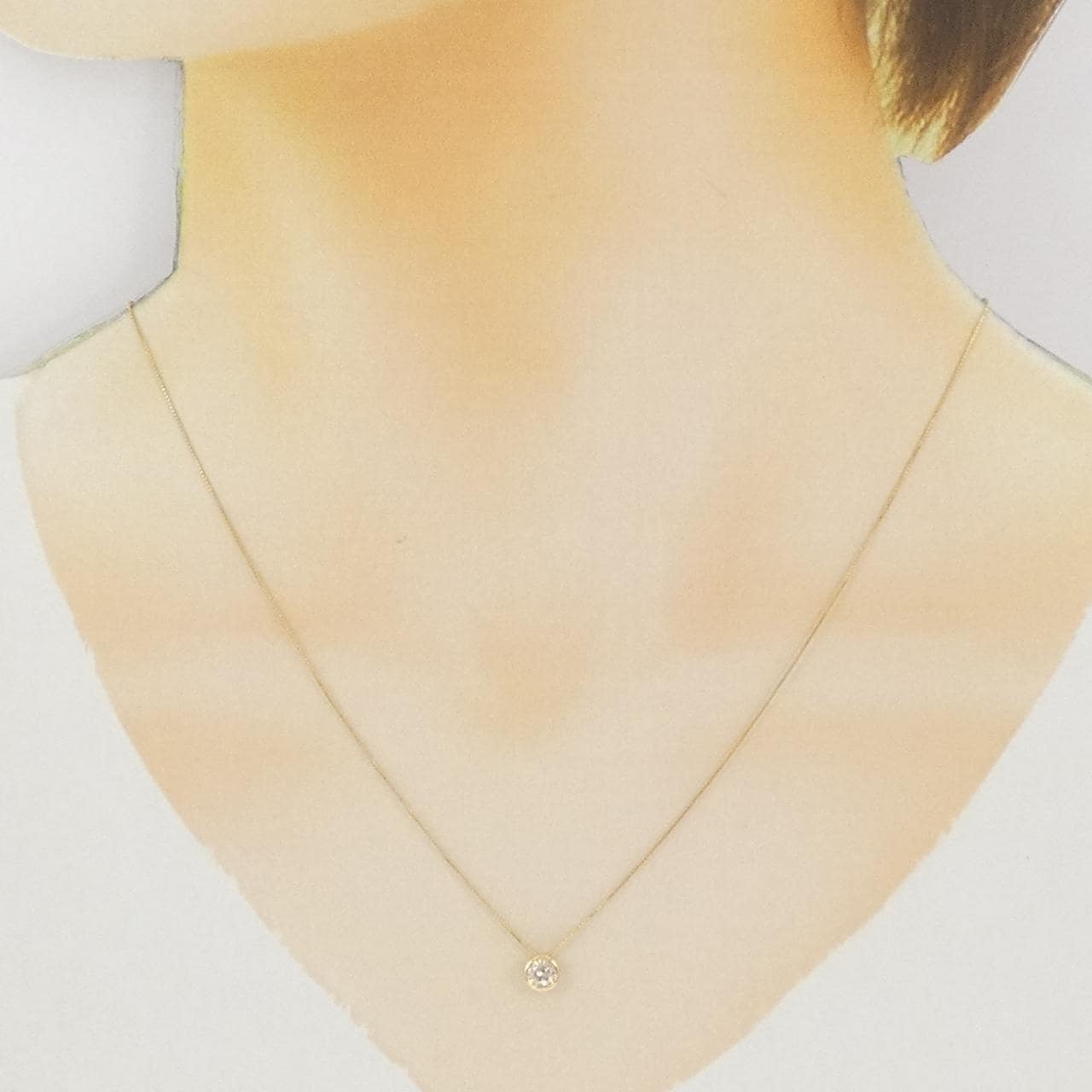 K18YG ダイヤモンド ネックレス 0.3CT