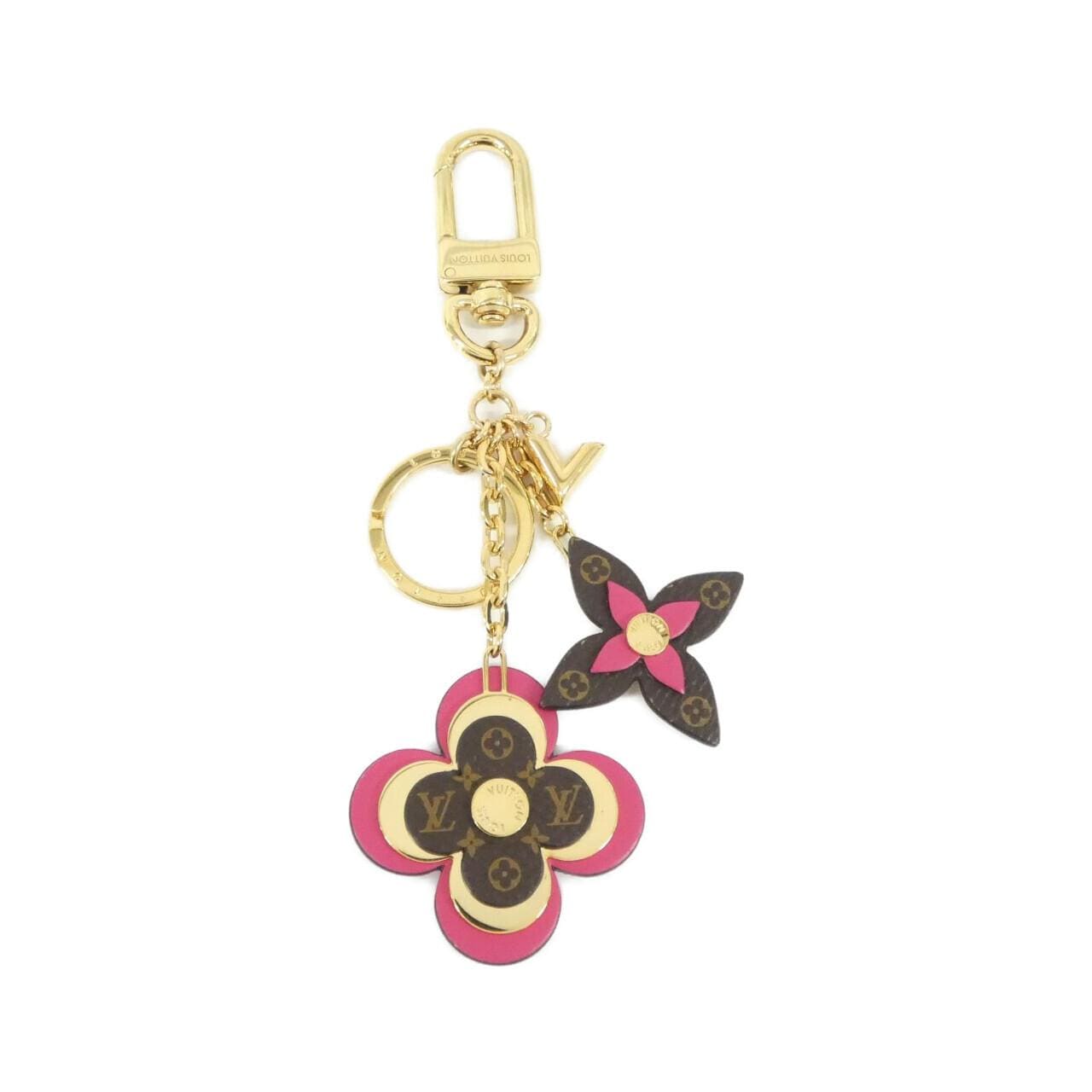 LOUIS VUITTON Monogram Keychain Blooming Flower M63084 Qeelin