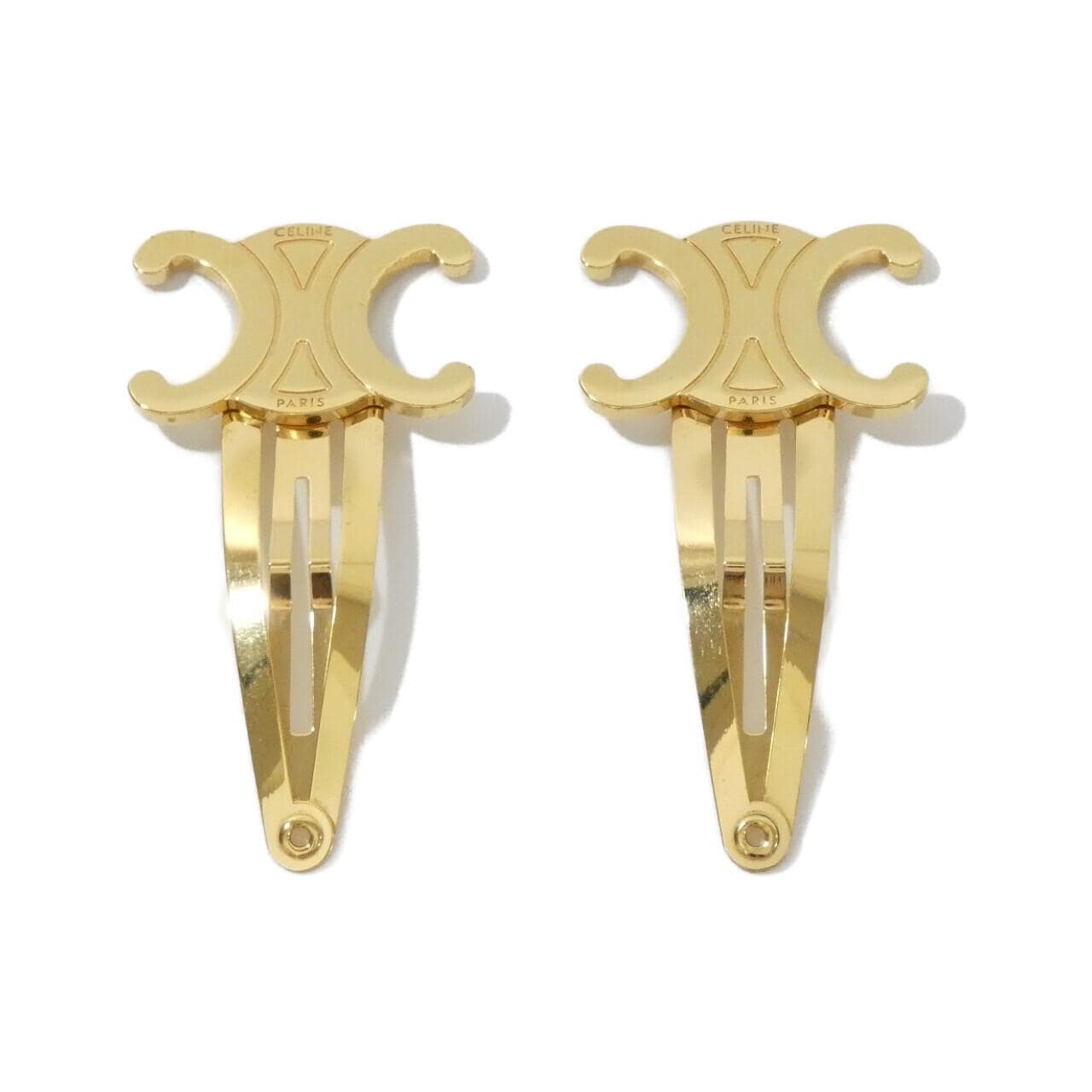 セリーヌ トリオンフ スナップ クリップ 46Z656BSL ヘアークリップ