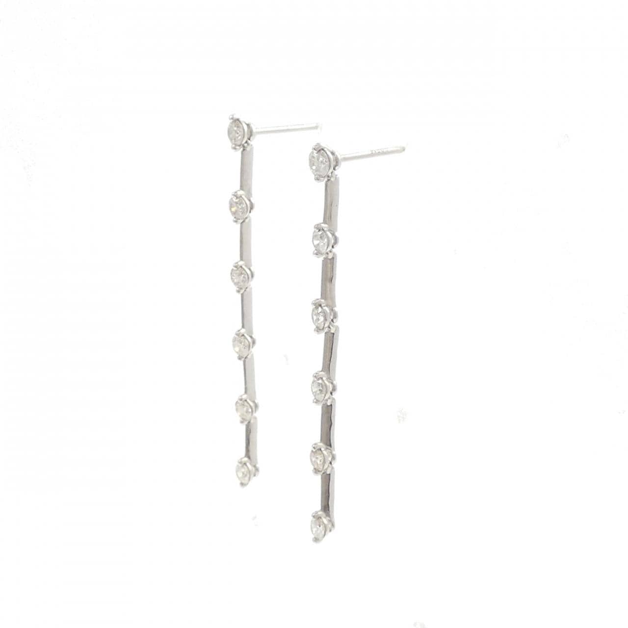 【新品】PT900 ダイヤモンド ピアス 0.70CT