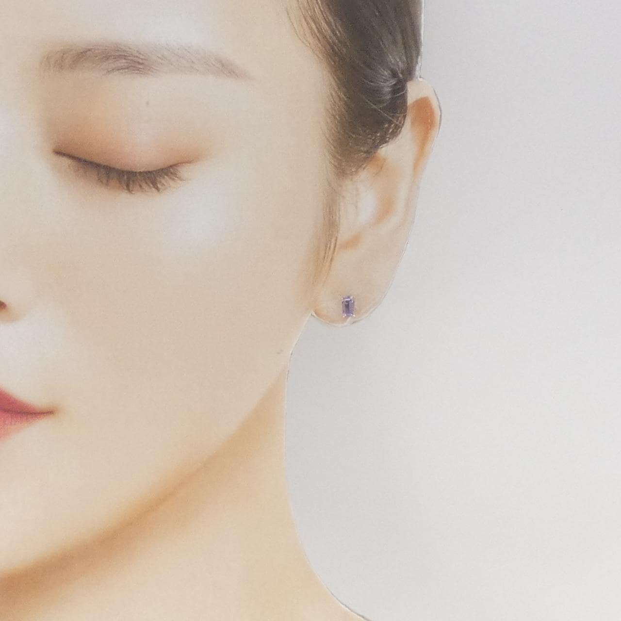 【新品】K10YG アメジスト ピアス